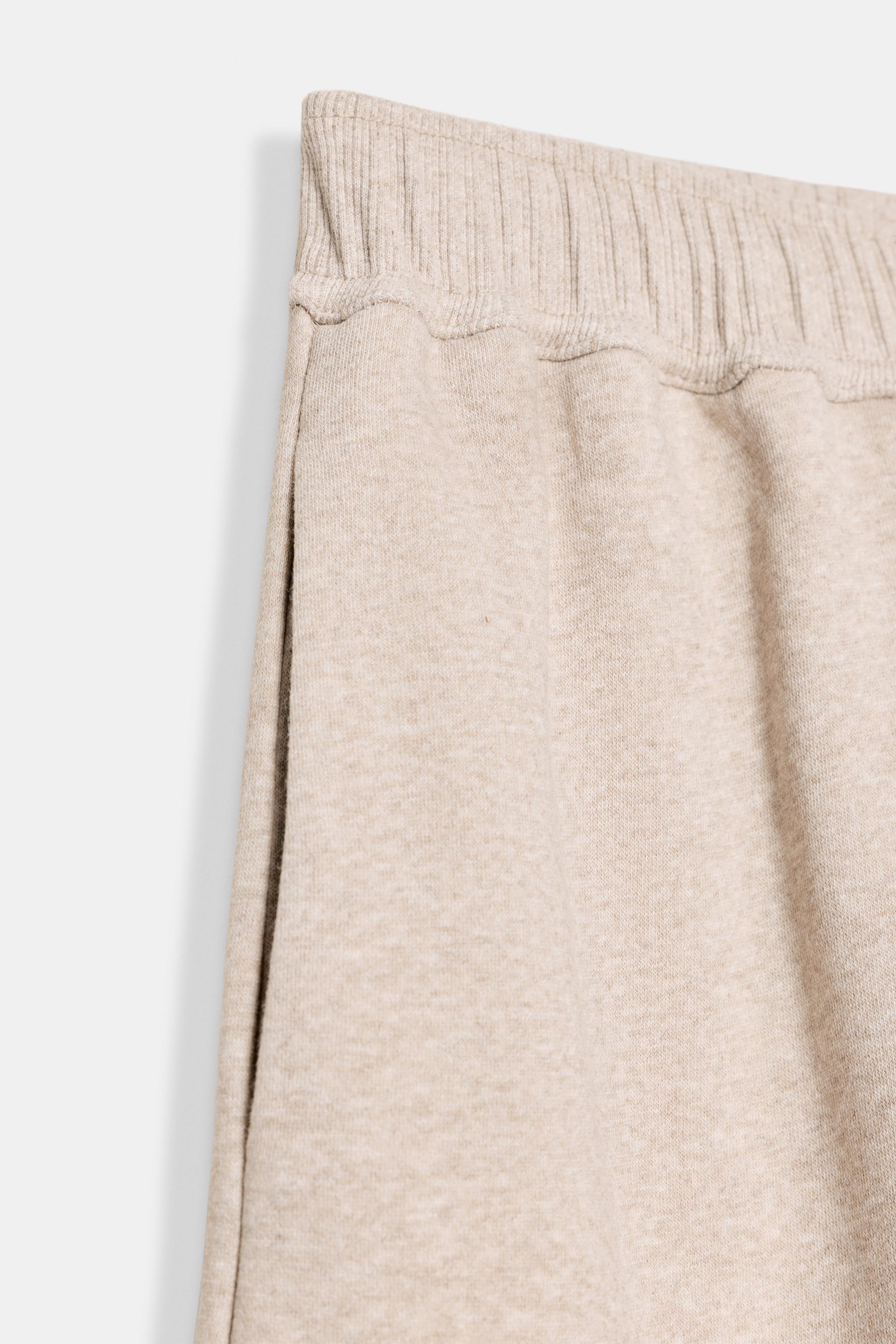 WIDE LEG FLEECE PANTS